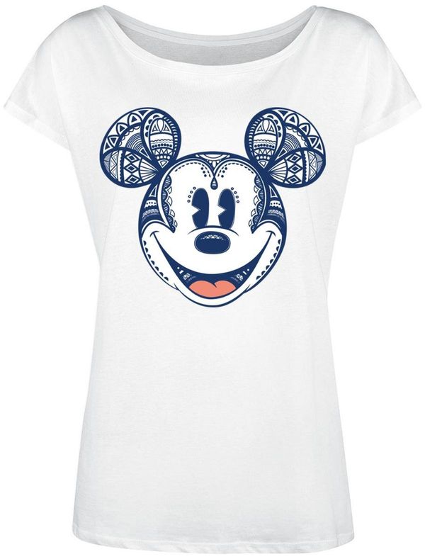 Nastrovje Potsdam Mickey & Minnie Mouse Tribal Damen Loose-Shirt weiss