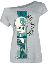The Nightmare Before Christmas King Jack Loose Shirt female grey melange