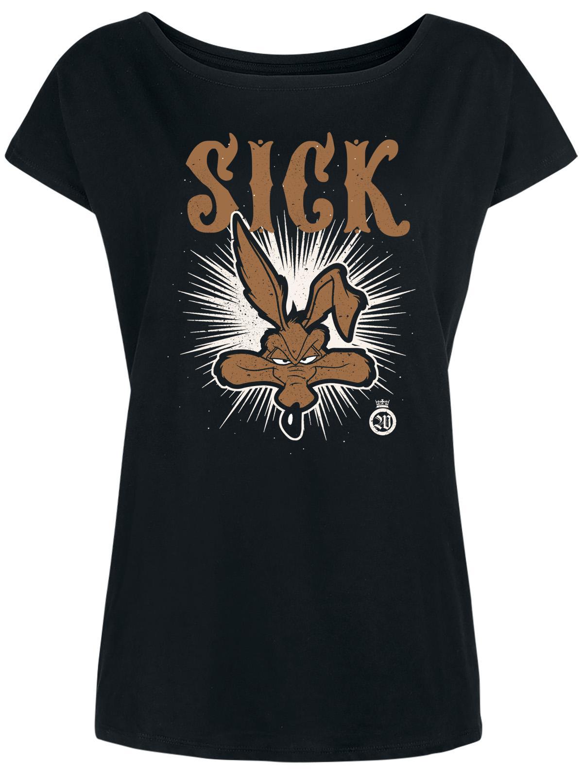 Looney Tunes Sick Damen Loose-Shirt schwarz