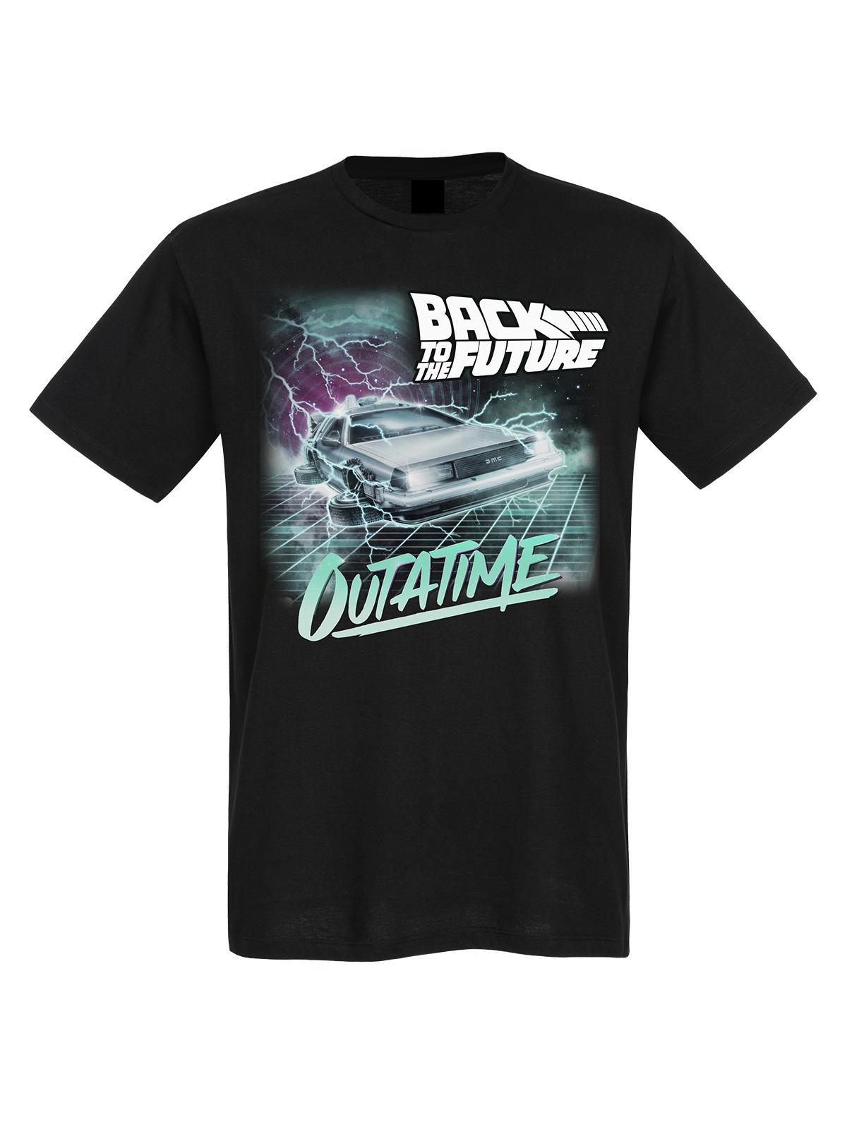 Back To The Future Outatime Herren T-Shirt schwarz günstig online kaufen