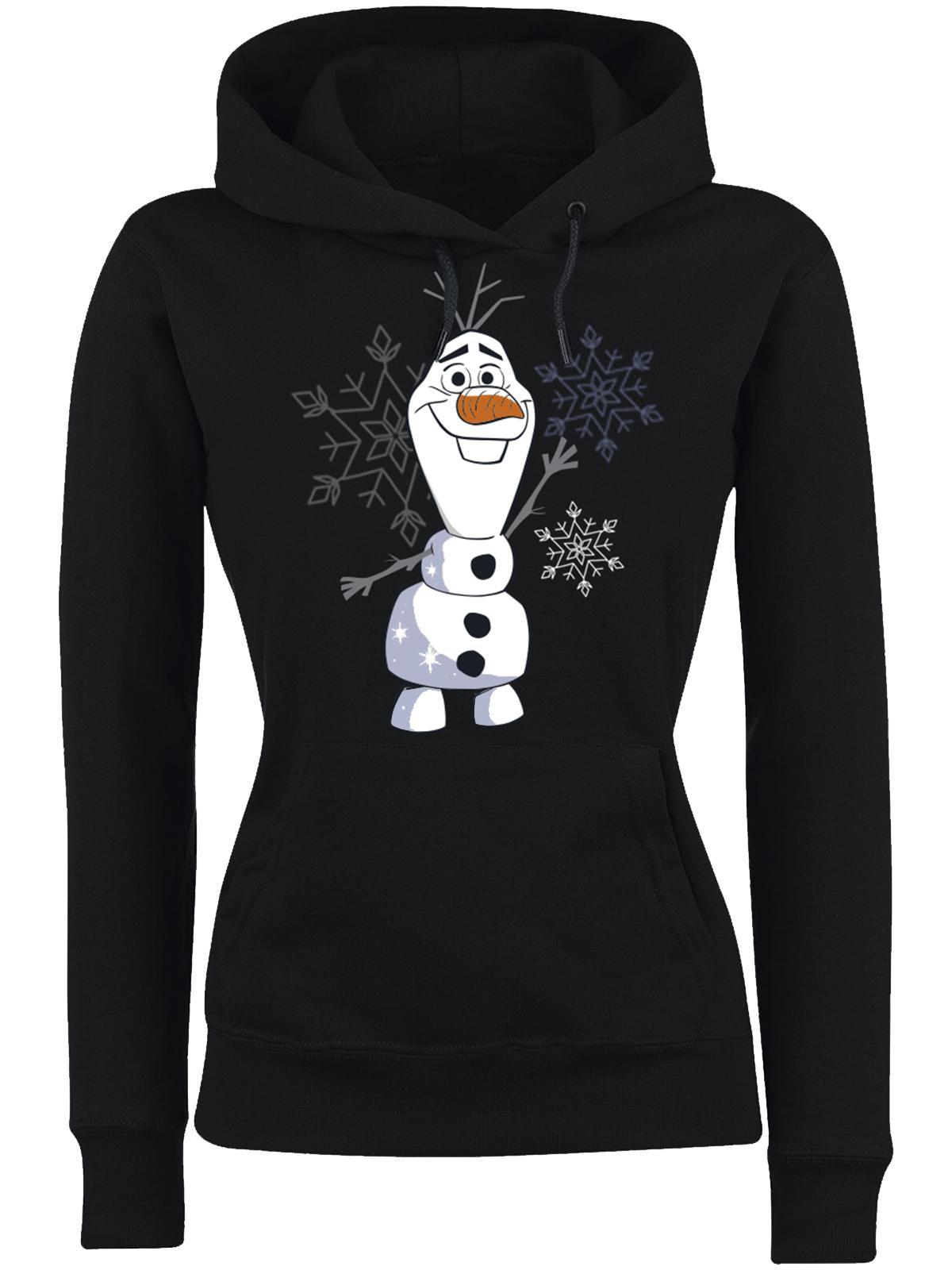 Frozen - Die Eiskönigin Warm Hugs Damen Kapuzensweatshirt schwarz günstig online kaufen