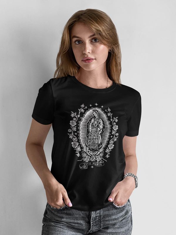 Nastrovje Potsdam Vive Maria Holy Virgin Damen T-Shirt schwarz