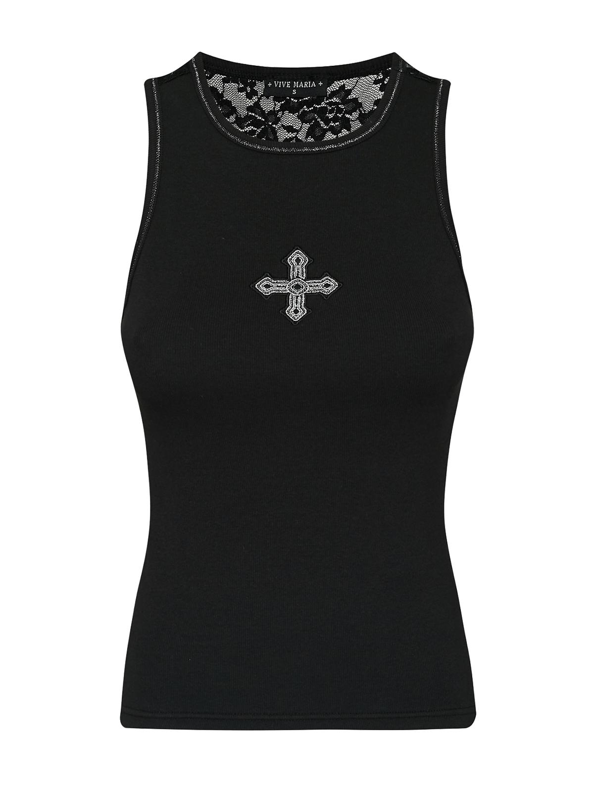 Vive Maria Holy Summer Damen Ripptanktop schwarz