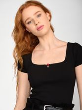 Vive Maria Black Girl Rib Shirt black