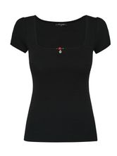 Vive Maria Black Girl Rib Shirt black