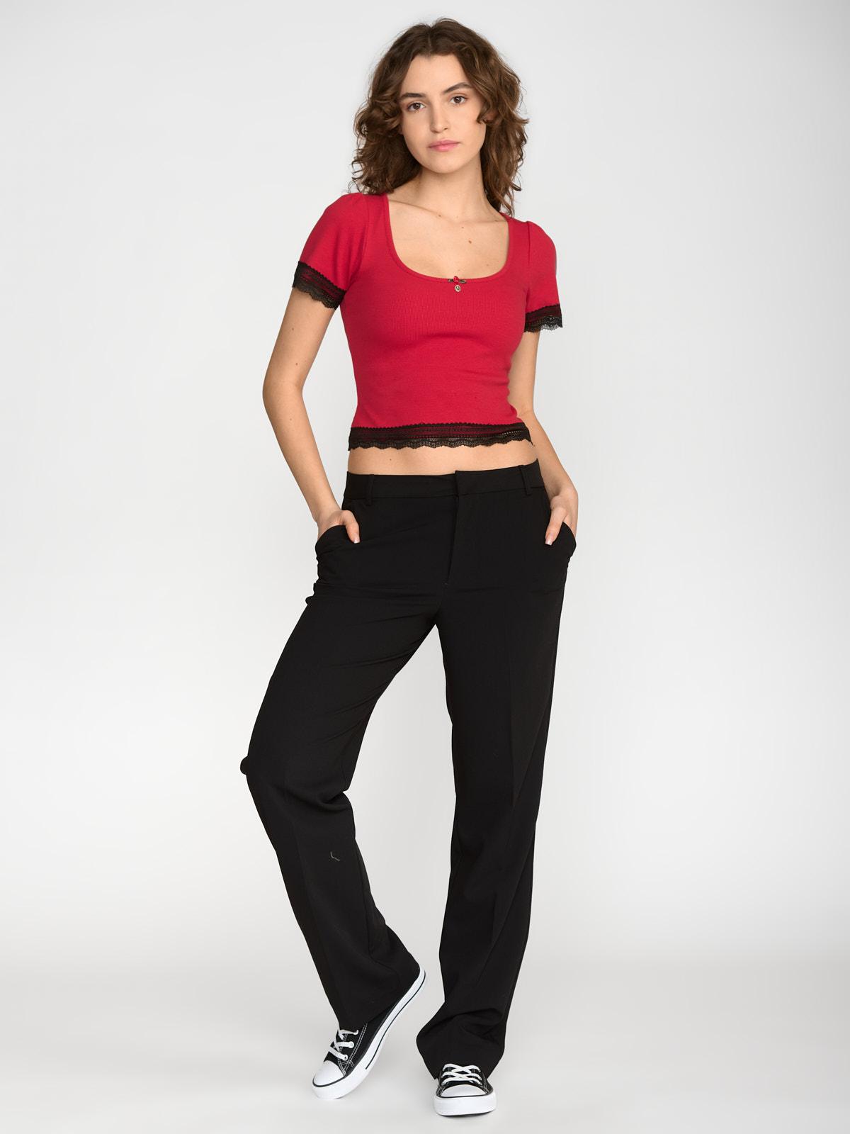 Vive Maria Sweet Cropped Shirt Damen T-Shirt rot