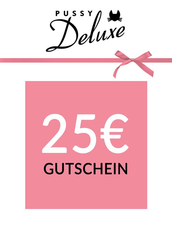 Nastrovje Potsdam Pussy Deluxe Geschenkgutschein 25 EUR deutsch