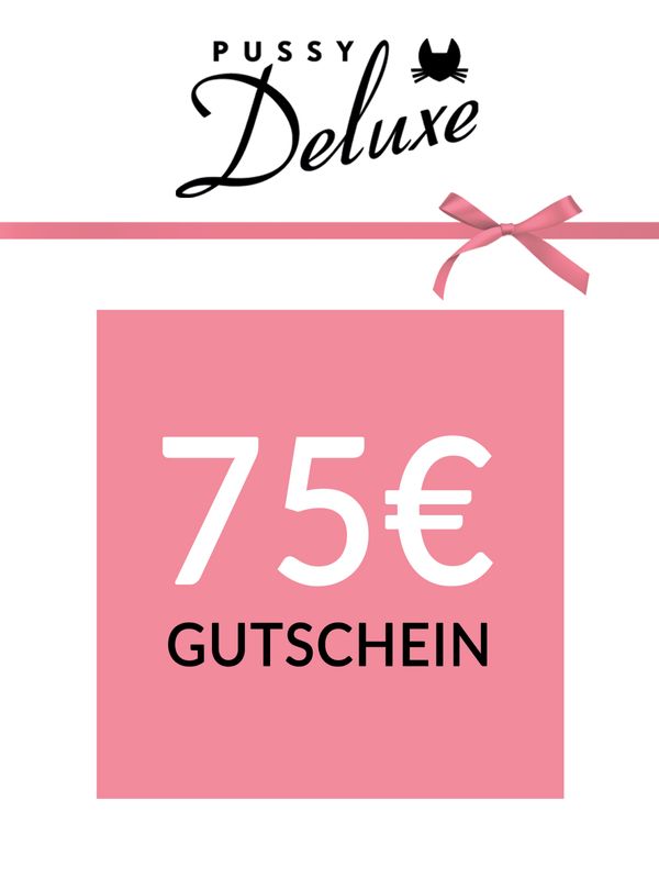 Nastrovje Potsdam Pussy Deluxe Geschenkgutschein 75 EUR deutsch