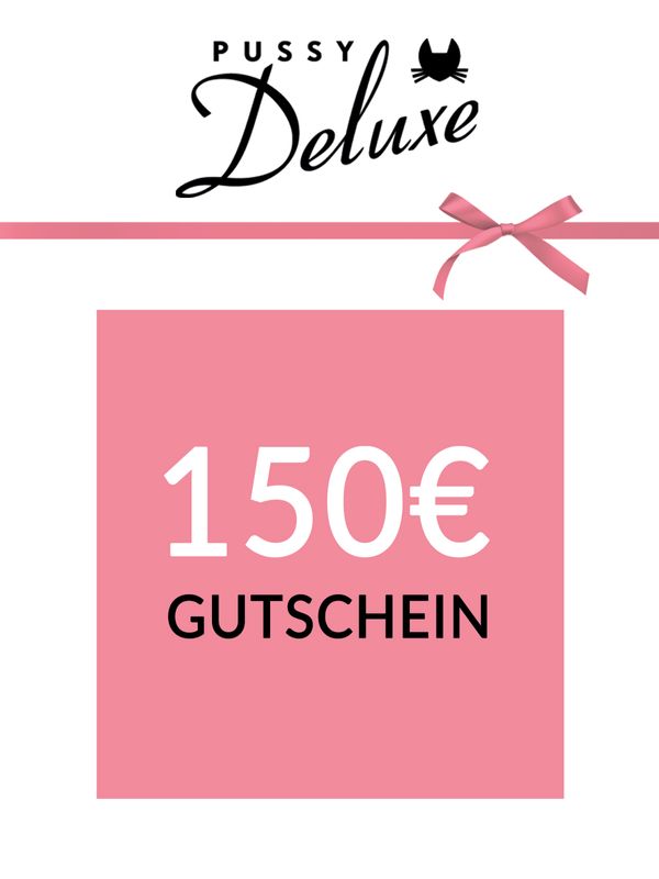 Nastrovje Potsdam Pussy Deluxe Geschenkgutschein 150 EUR deutsch