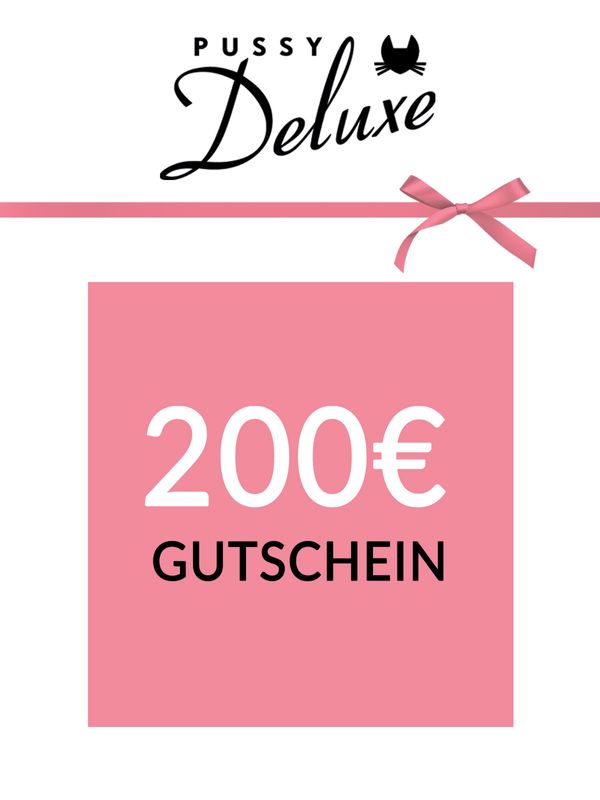 Nastrovje Potsdam Pussy Deluxe Geschenkgutschein 200 EUR deutsch