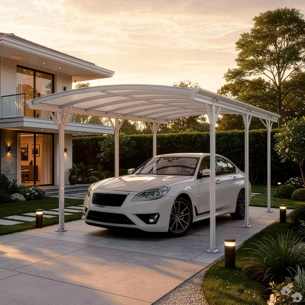 Home Deluxe Pensilina design FALO - 505 x 300 cm Bianco