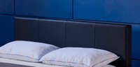 LED Bett ASTEROID - 140 x 200 cm Schwarz