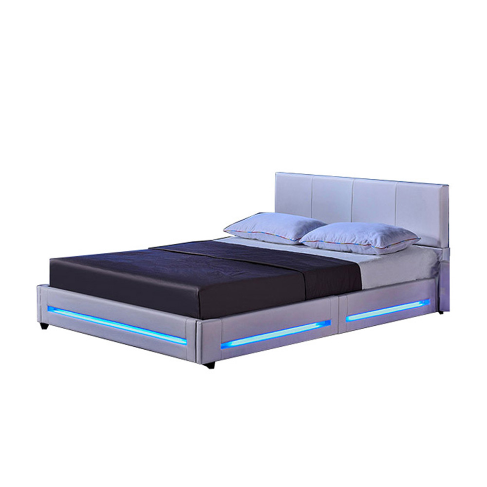 Cama LED ASTEROID - 180 x 200 cm Branco 2