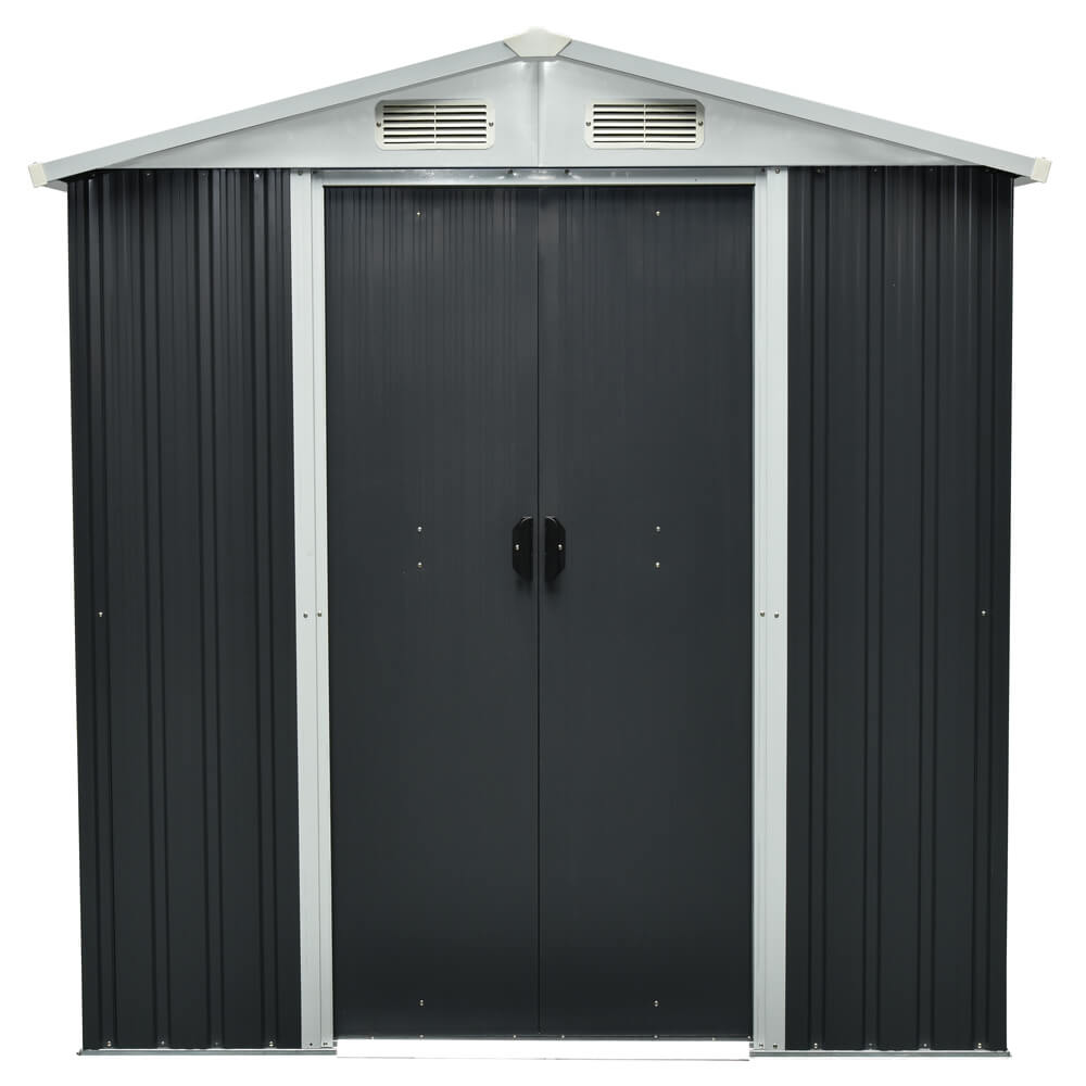 Home Deluxe Cobertizo para herramientas de acero galvanizado BOHIO L - 204 x 186 cm 2