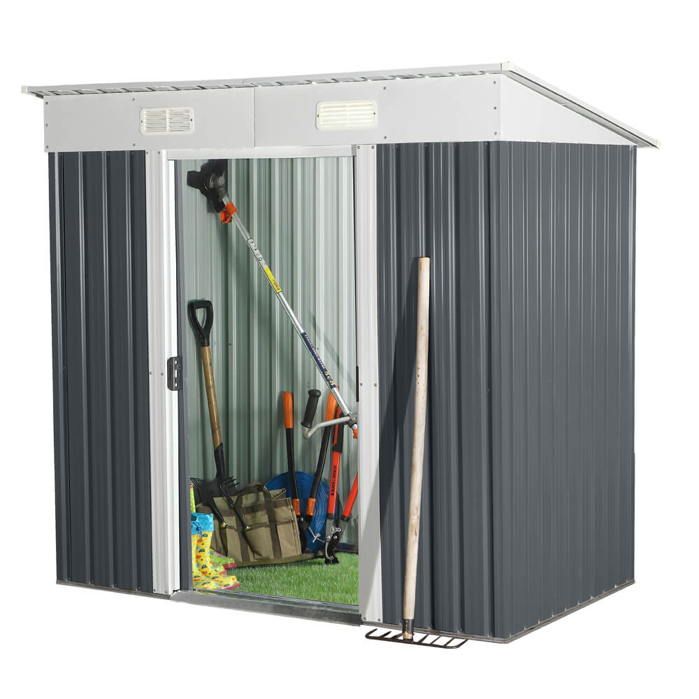 Home Deluxe Cobertizo para herramientas de acero galvanizado BOHIO M - 195 x 180 cm 3