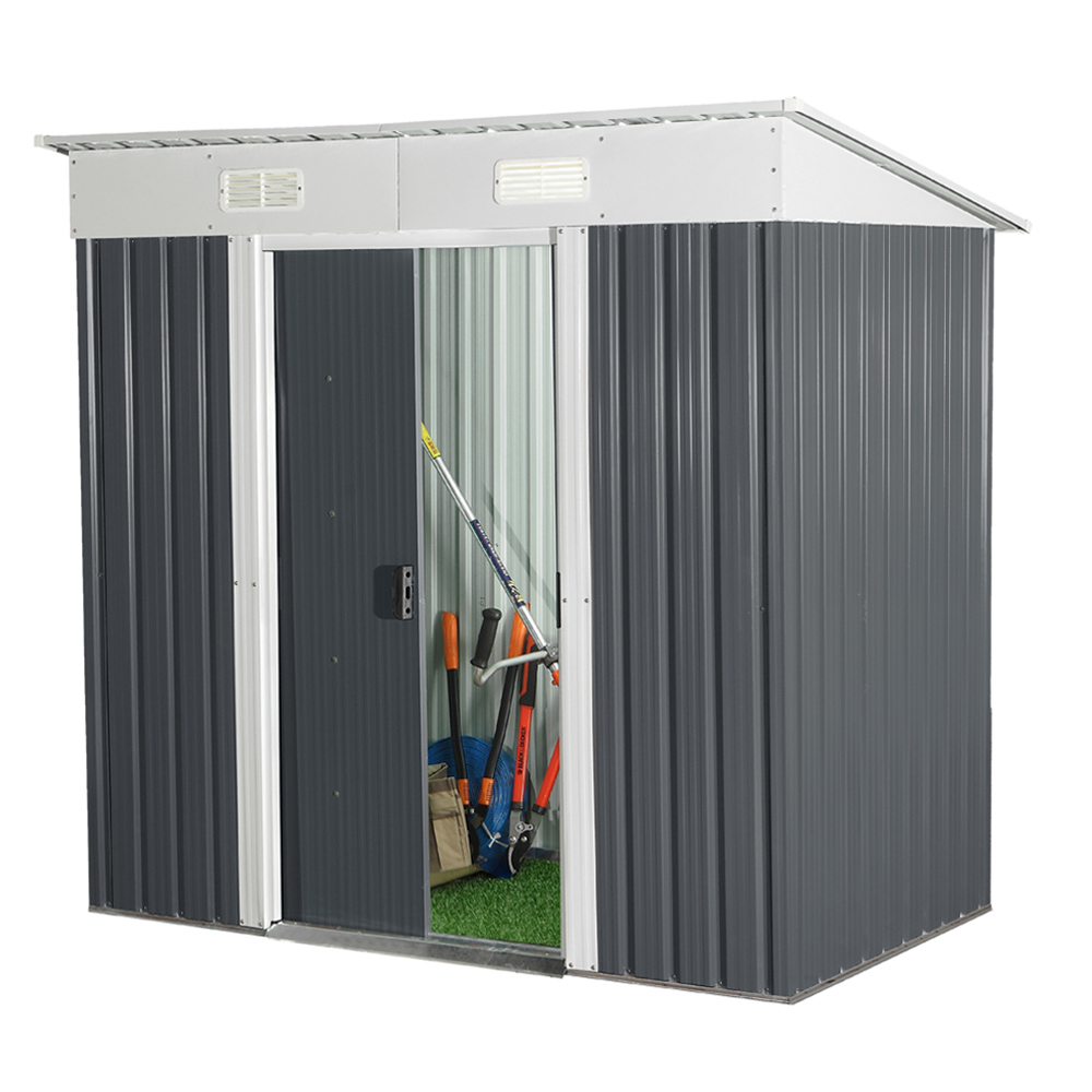 Home Deluxe Cobertizo para herramientas de acero galvanizado BOHIO M - 195 x 180 cm 4