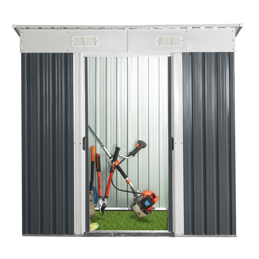 Home Deluxe Cobertizo para herramientas de acero galvanizado BOHIO M - 195 x 180 cm 2