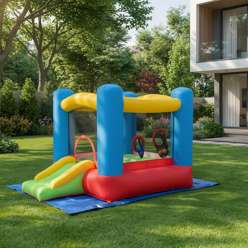 Home Deluxe Castillo hinchable con tobogán y piscina de bolas FABI 2