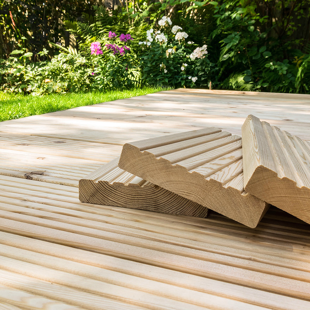 Home Deluxe Terraza de madera de alerce ARIS - muestra