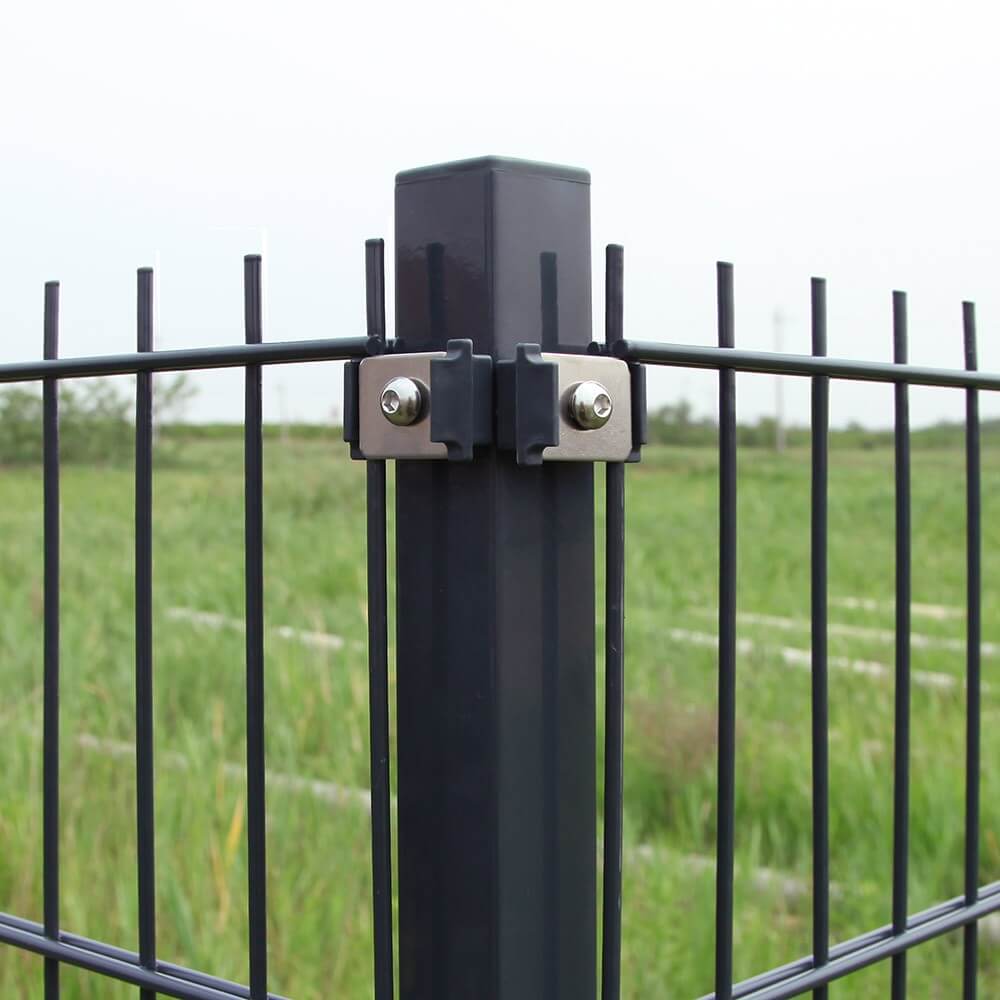 Double rod mesh fence corner posts MORATA - selection of variants