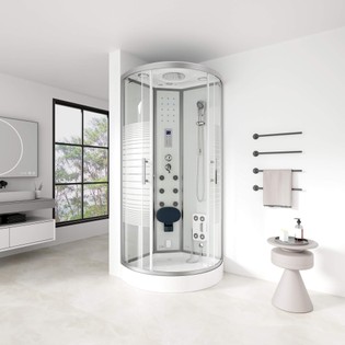 Douche à vapeur WHITE PEARL - 90 x 90 cm 1