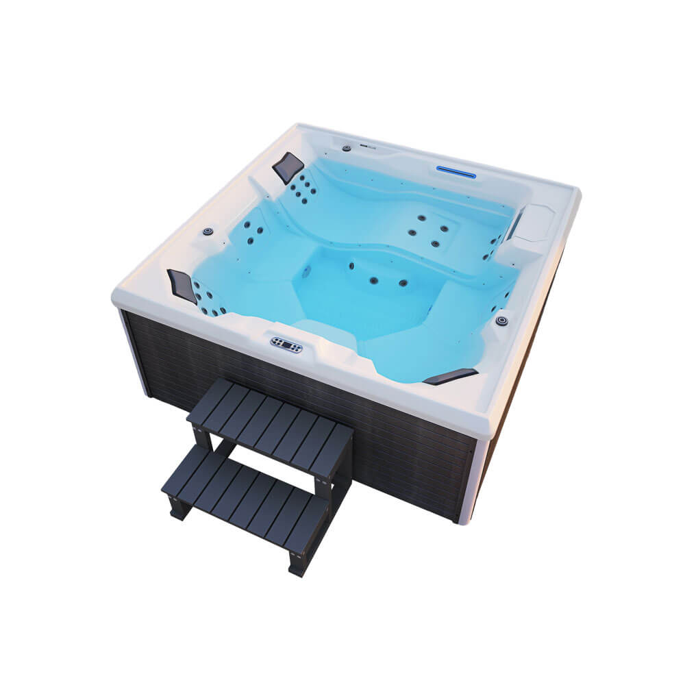 Buitenwhirlpool STREAM BIG- Met trap en thermische afdekking 2