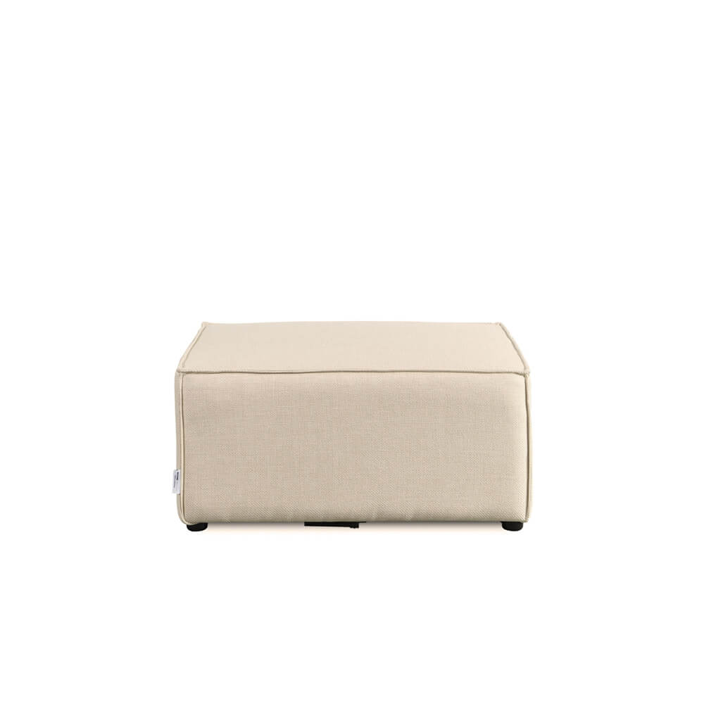 Home Deluxe Taburete sofá modular VERONA - 87 x 87 cm beige