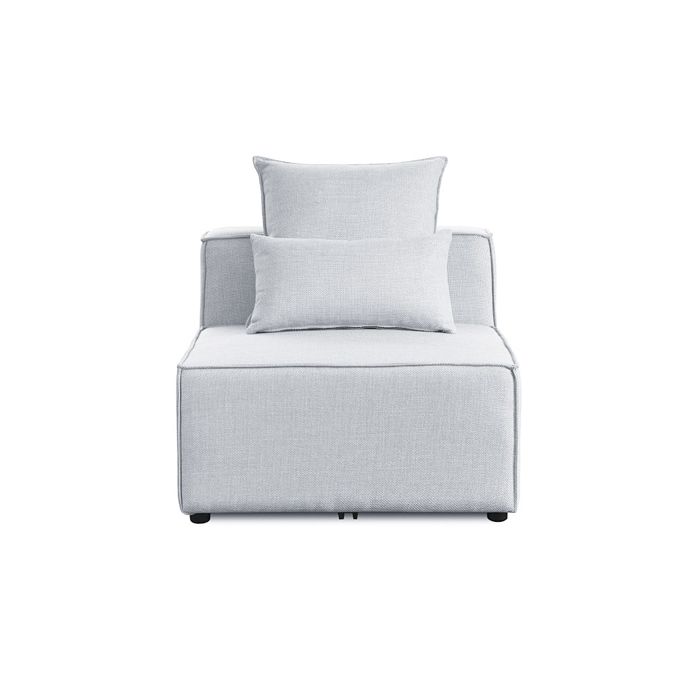 Modular sofa VERONA middle sofa - light gray