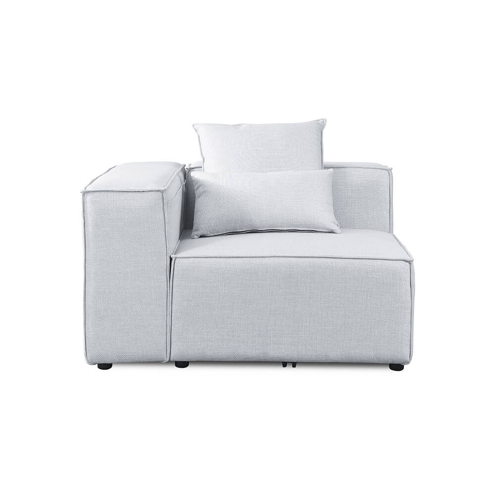 Modulaire bank VERONA Hoekbank links - Lichtgrijs 2