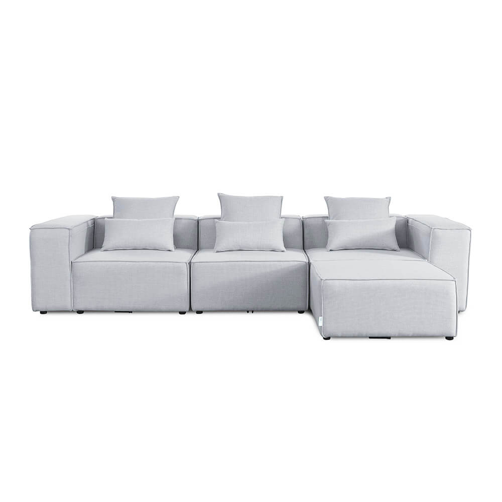 Modulaire bank VERONA - L lichtgrijs 2