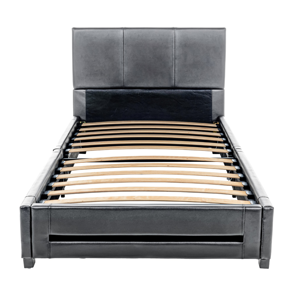 LED Bett ASTEROID Dunkelgrau - 90 x 200 cm 2