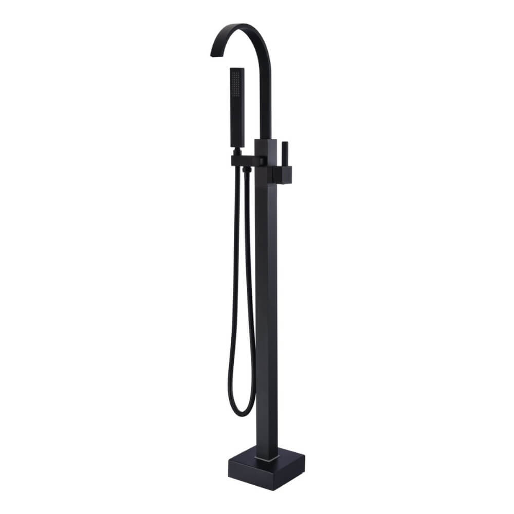 Miscelatore da pavimento di design SKY – nero opaco 2