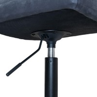 Barhocker höhenverstellbar 2er Set ACE - Samt Hellgrau 