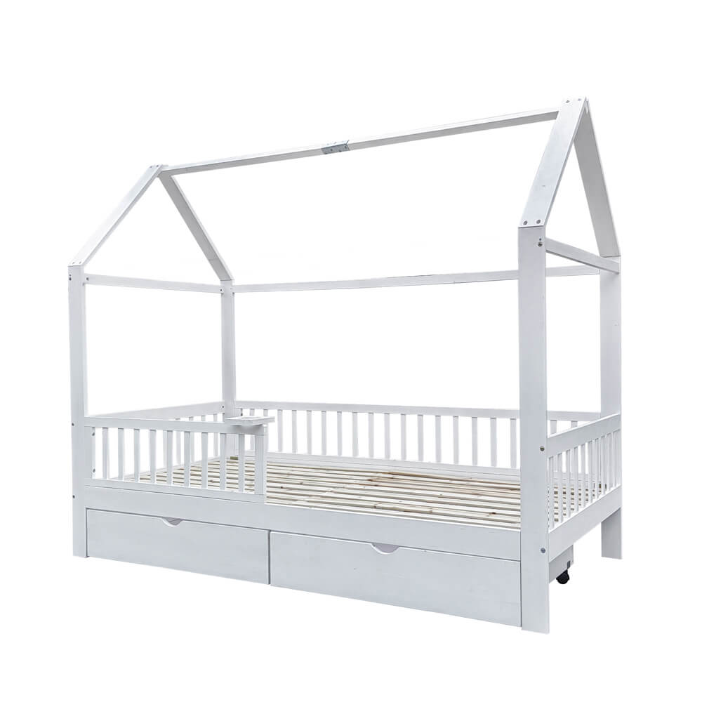 Letto per bambini STAR LAND con cassetti - 90 x 200 cm bianco 2