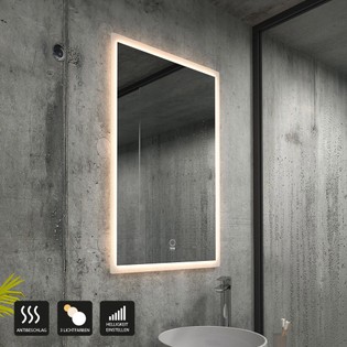 [Pacchetto] Specchio LED rettangolare NOLA – 60 x 80 cm 1