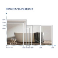 LED-Spiegel Rechteckig NOLA – 120 x 70 cm