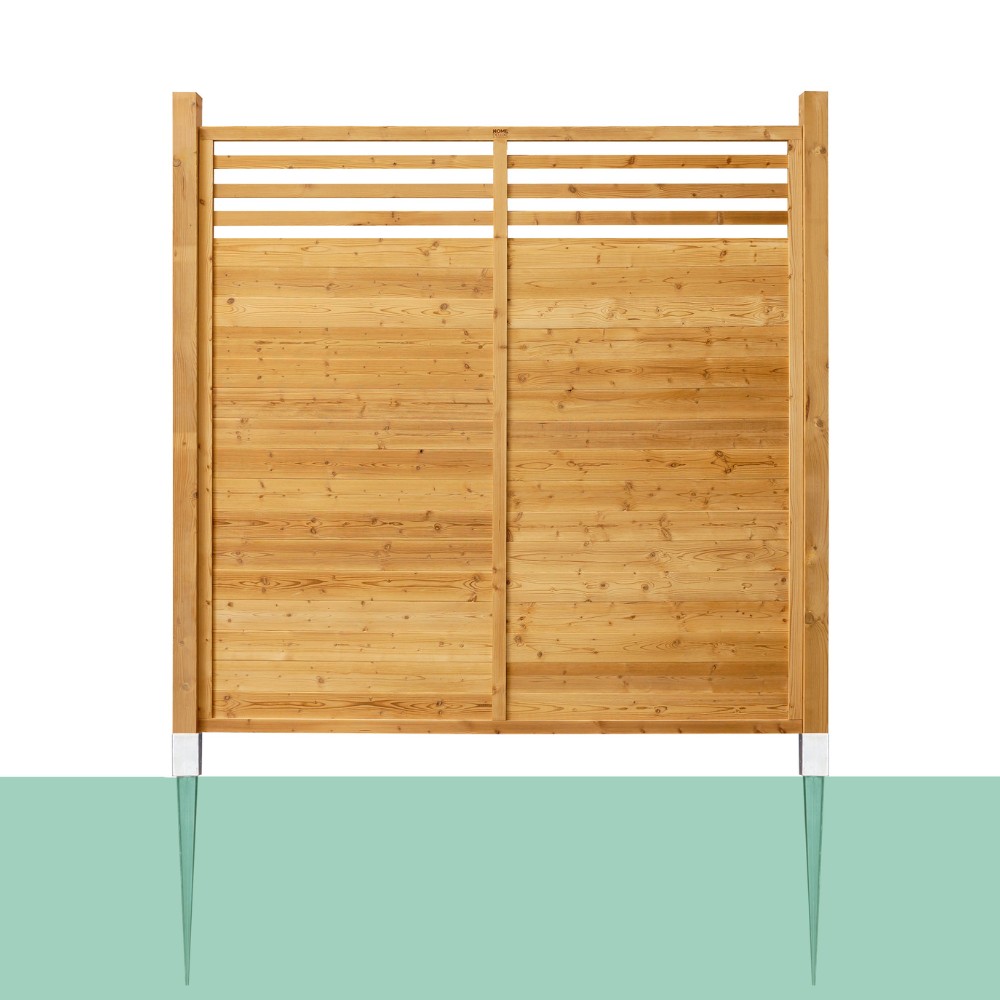 Home Deluxe Valla de privacidad de madera SOMA - 180 x 180 cm 1x poste