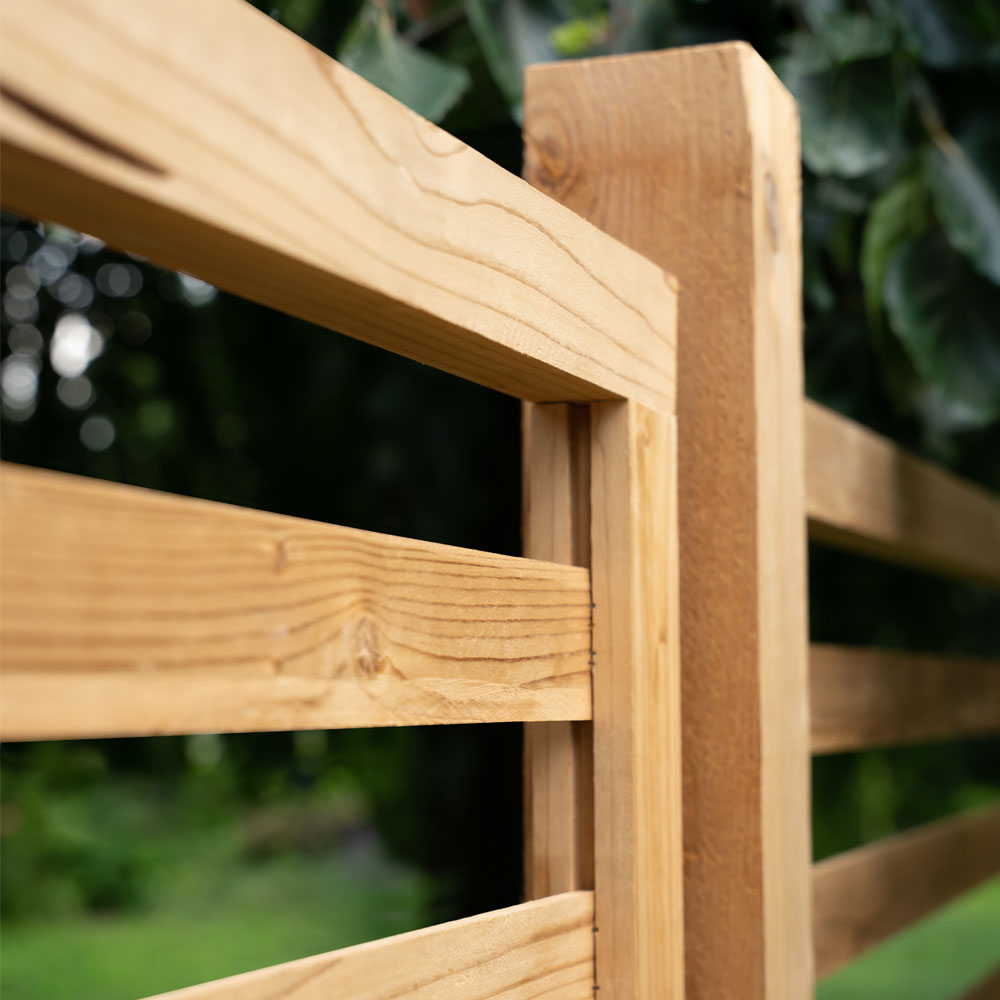 Holzzaun Classic Sichtschutzzaun Lärmschutzzaun Lamellenzaun Windschutz 180x180