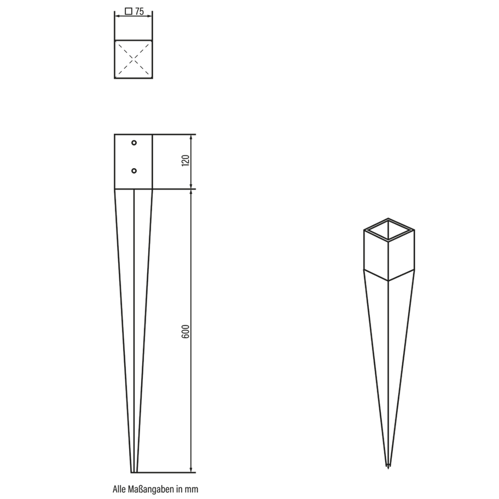 Home Deluxe Valla de privacidad de madera SOMA - 180 x 180 cm 1x poste 3