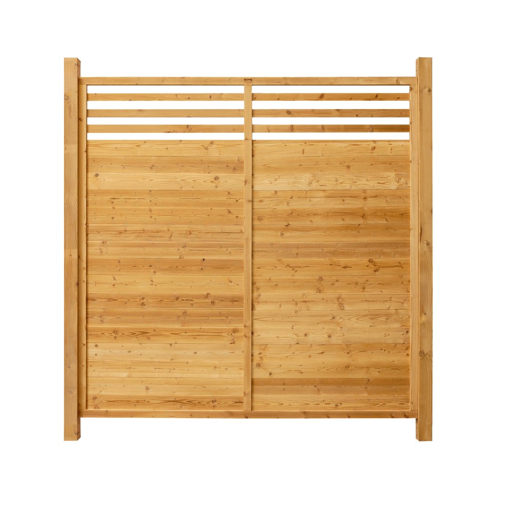 Gartenzaun Sichtschutz Holz Zaun Palisade Lamellenzaun 180 cm Zaunelement