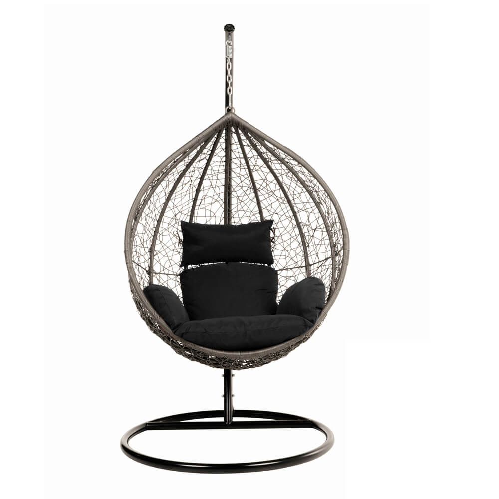 Polyrotan hangstoel CIELO - zwart 2