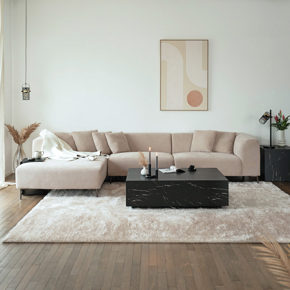 Ecksofa TORINO Beige Links