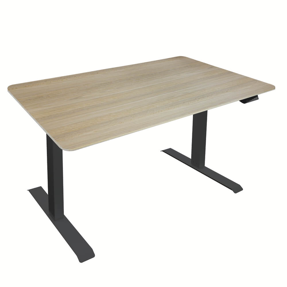 Home Deluxe Tablero para escritorio de altura regulable AGORA – 160 x 80 cm marrón