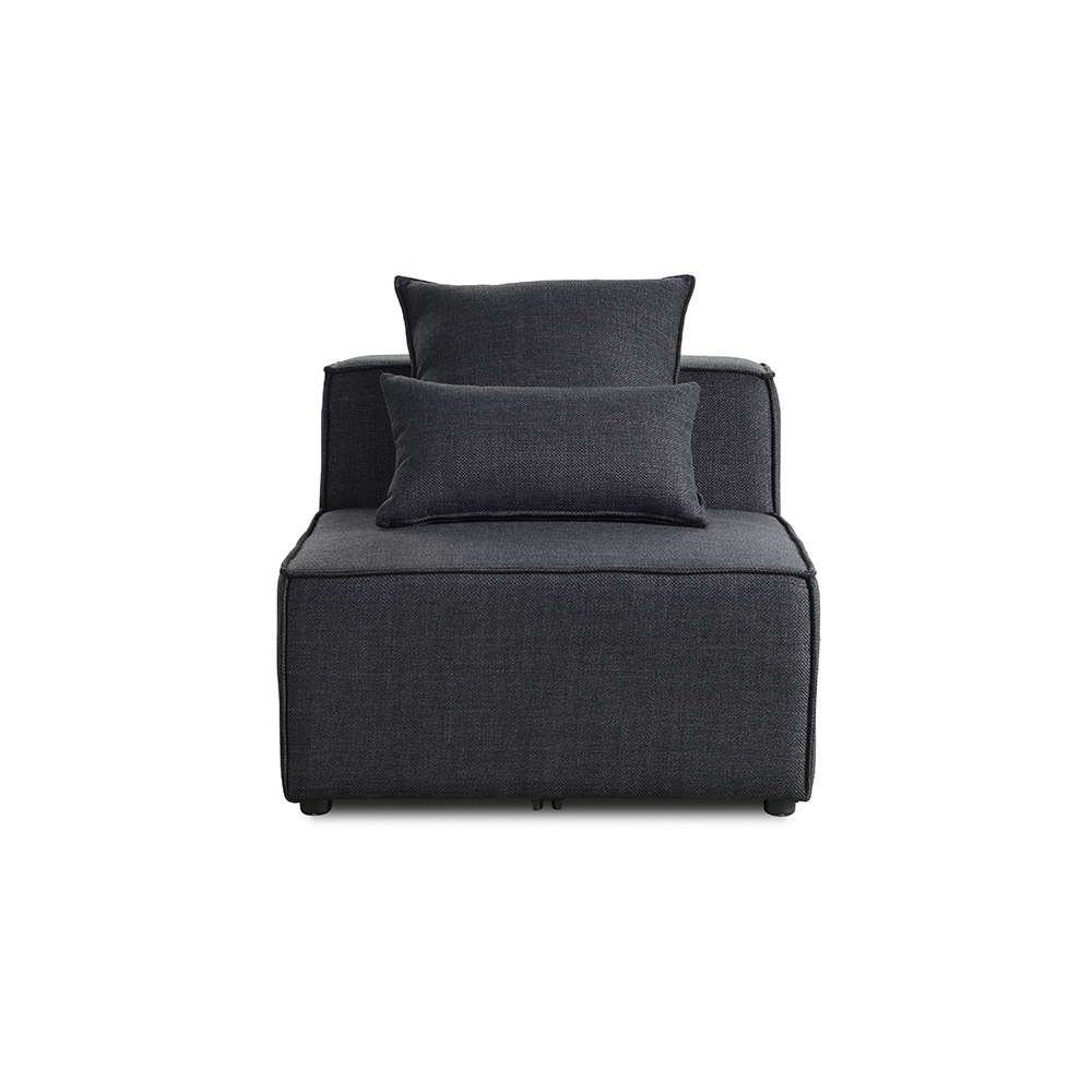 Modulares Sofa VERONA Mittelsofa - Anthrazit