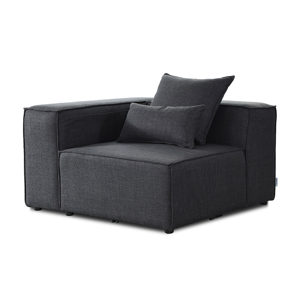 Modular sofa VERONA Left corner sofa - Anthracite