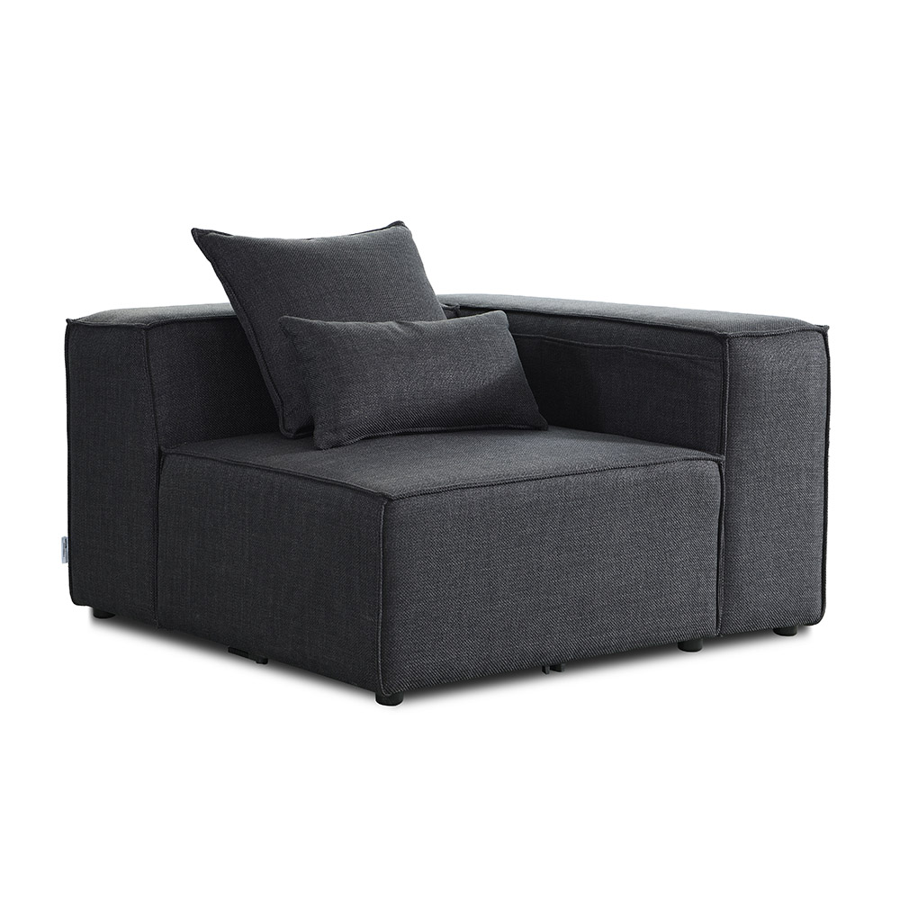 Modulares Sofa VERONA Rechtes Ecksofa - Anthrazit