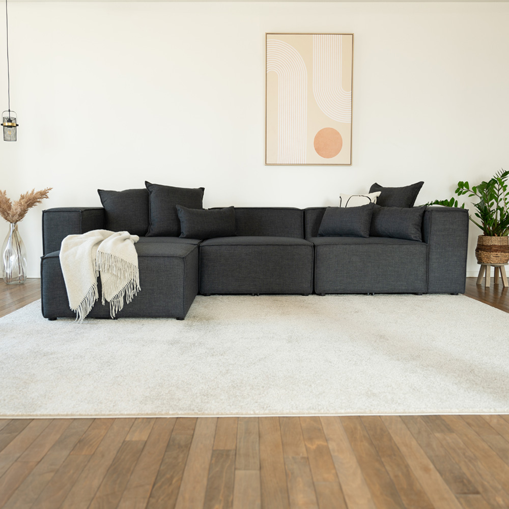 Modular sofa VERONA - L anthracite