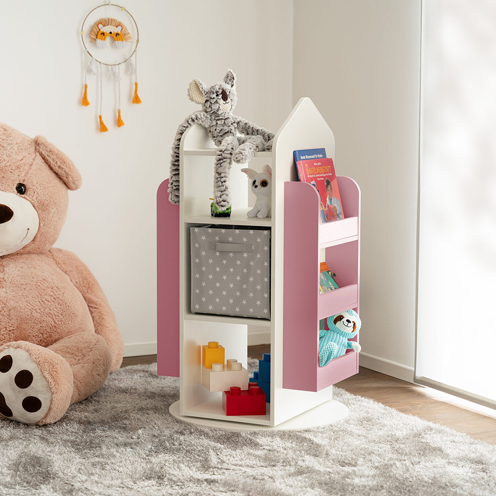 Children's shelf JUNA Pink