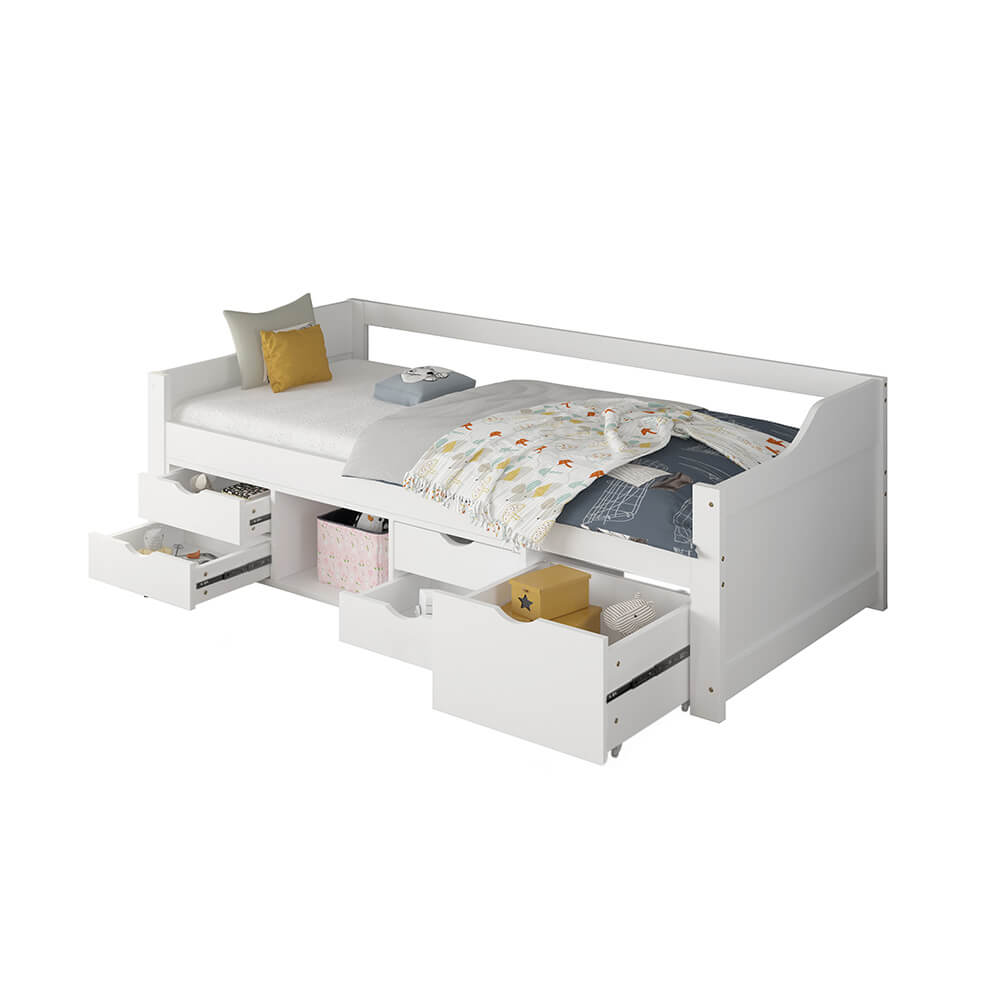 Letto per bambini COSMOS con cassetti - 90 x 200 cm - varianti a scelta 2