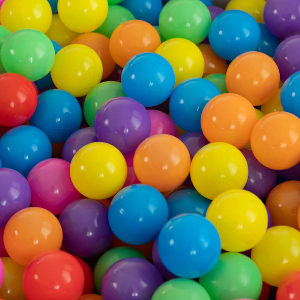 Home Deluxe Pelotas de juego para piscina de bolas SPIN – 120 piezas de colores